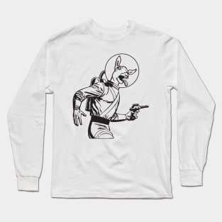 Screaming Goat in Space Long Sleeve T-Shirt